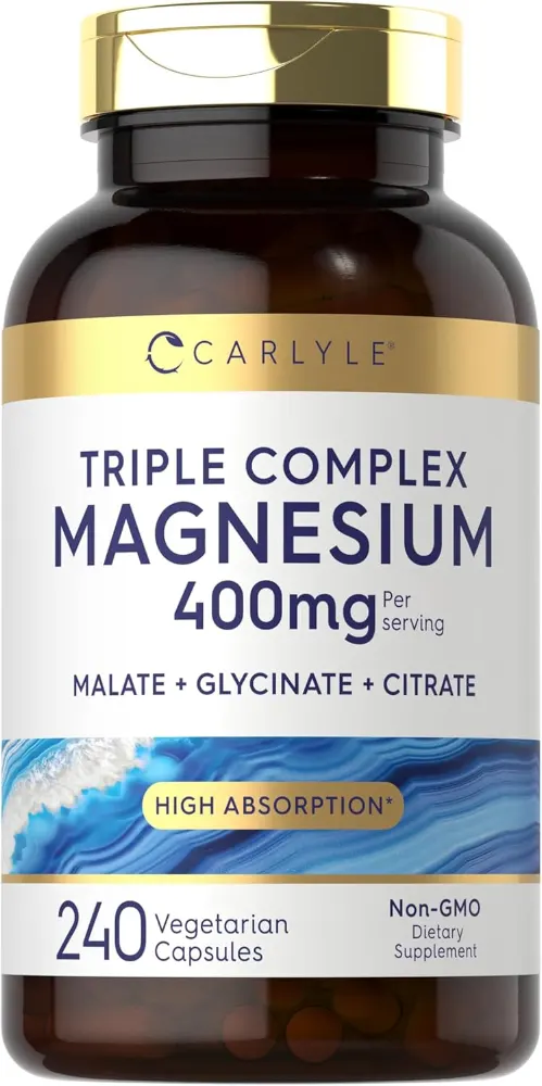 Triple Magnesio Marca Carlyle 400mg, y 240 Tabletas